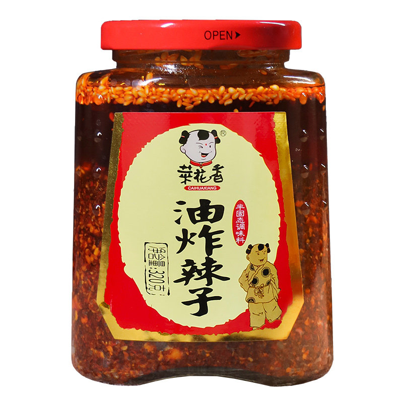 菜花香四川拌菜调味油泼辣子320g