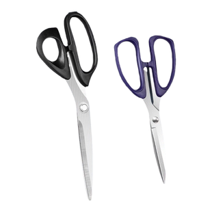 黑刃裁缝剪刀办公家用锋利不粘胶不锈钢剪刀儿童剪纸美工大号学生