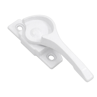 828月牙锁白色推拉门窗搭扣锁 移门移窗锁钩塑钢窗户锁扣铝合金