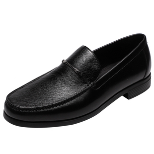 金利来男鞋2024秋季新款鸵鸟皮高端商务套脚休闲皮鞋男216110970