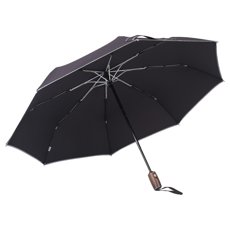 全自动雨伞简约超泼水反光安全