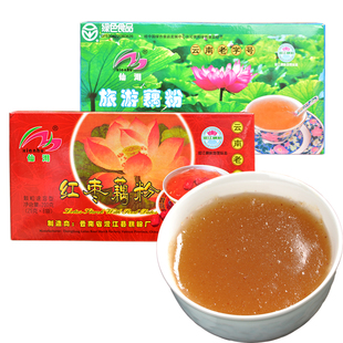 云南特产澄江仙湖藕粉200g农家红莲藕无添加西湖速溶藕粉原味含糖