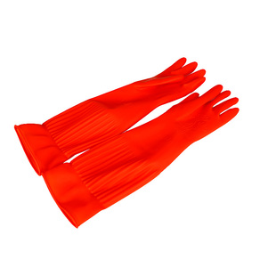 【特惠】七仙女乳胶手套加长加厚款洗碗耐磨厨房清洁橡胶防水洗衣