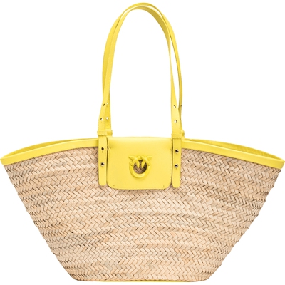 PINKO女士海边度假休闲拉菲草手提包103324A1RL