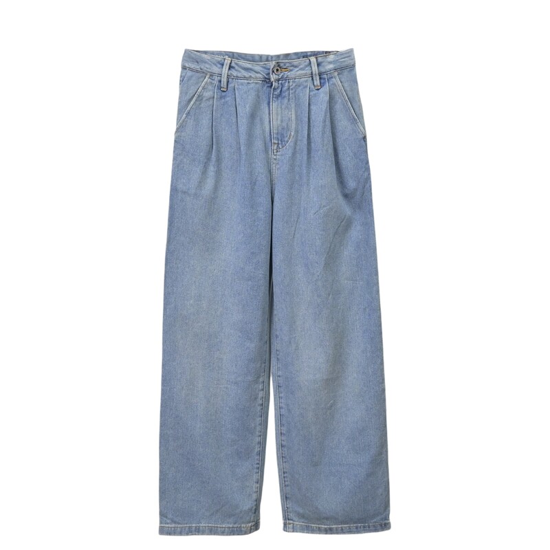 ABLE,JEANS松垮遮肉阔腿牛仔