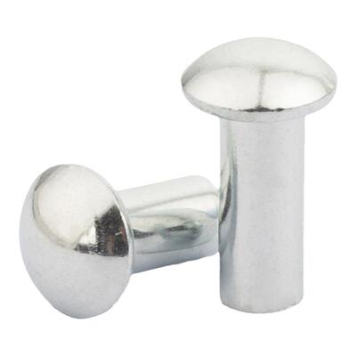 【批发称斤】镀锌半圆头实心铆钉