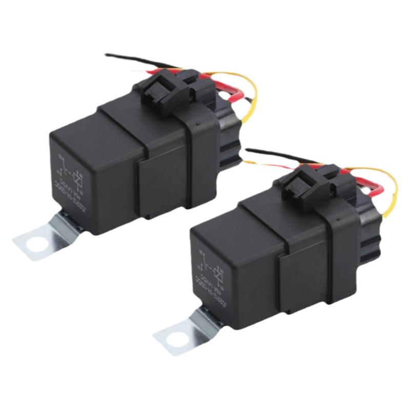 供应成套12V/24V40A防水一体四脚五脚配带线插座美标线汽车继电器
