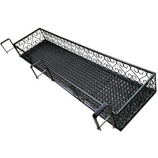 阳台护栏杆壁挂多功能悬挂式花盆架子室内外多肉吊蓝窗台置物花架