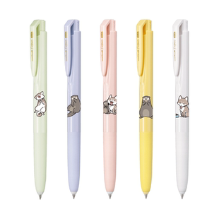 uni三菱铅笔UMN-155N好朋友限定按动式考试专用文具UMN-185N刷题办公黑色中性笔低阻尼顺滑书写防水水笔0.5mm