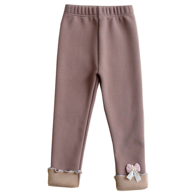 冬季女童加绒加厚打底裤