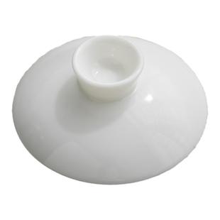 羊脂玉瓷盖碗盖子单碗盖三才碗单盖子茶具零配茶碗大小号盖碗盖子