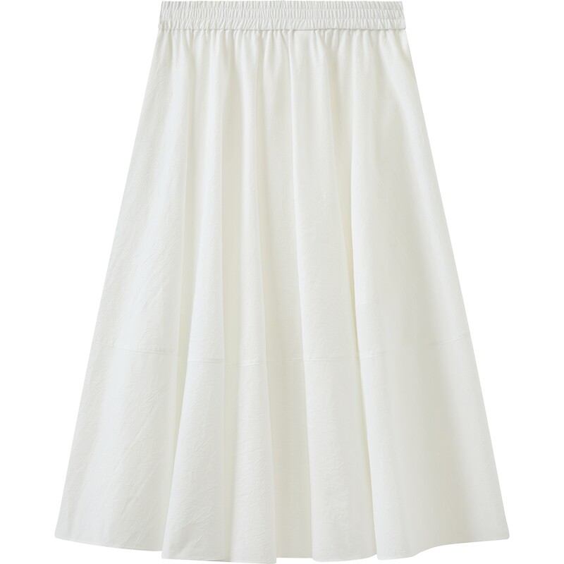 【商场同款】播26夏新品肌理素爽棉半身裙女百搭裙子BDT2BD1593