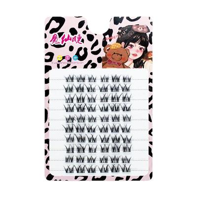 魔仙睫假睫毛懒人小花卷黑色细梗漫画芭比浓密仙女超自然毛流妆感