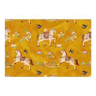 新款马年入户门地垫可定制进门地毯耐脏防滑大门口家用玄关脚垫子