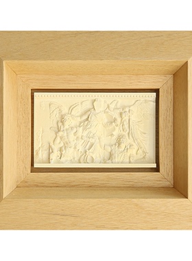 空合 浮雕画小众北欧中古风 软装书房卧室展柜复古设计装饰摆件