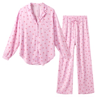 ubras流光家居服长袖套装闺蜜装缎面睡衣7A抗菌2026年新款春夏季