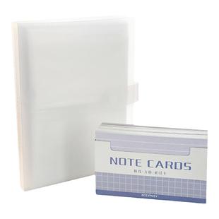 本小姐收纳册索引卡整理便携小收纳5寸透明插页式重点记忆学习卡册插袋式手账素材便签收集册收纳本