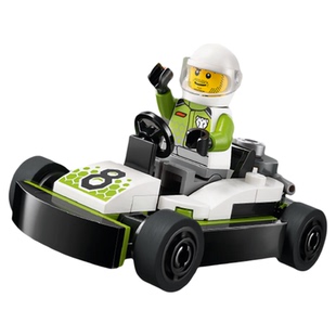 LEGO乐高积木城市系列30719卡丁车赛车手益智拼搭玩具礼物摆件