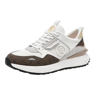 梦特娇2026超火男鞋春季软底跑步运动休闲鞋男士高级感旅游小白鞋