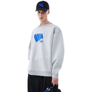 ADERERROR 微宽松款正面图画与刺绣细节形长袖卫衣