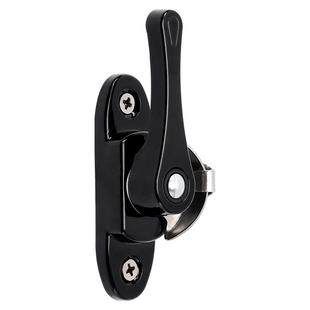 铝合金门窗月牙锁老式不锈钢窗户锁扣卡扣塑钢窗推拉窗带钥匙通用