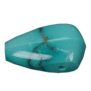 天然原矿湖北十堰绿松石鲨鱼背三通佛头文玩配件手串配件高瓷高兰