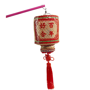 潮汕竹编灯笼手提发光喜字乔迁定制新年古风元宵节小灯笼结婚挂饰