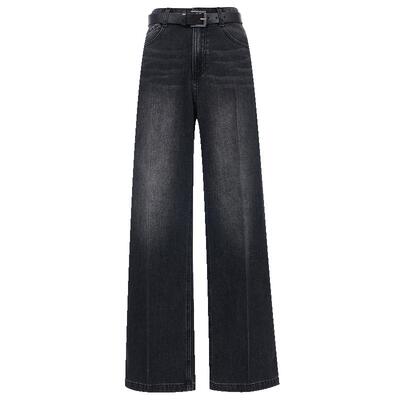 VeroModa中腰磨白牛仔裤