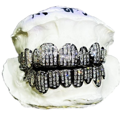 Mr.Bling私人定制纯梯方钻牙套