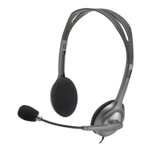 【日本直邮】logicool耳机H111r 3.5mm立体声麦克风Web会议降噪