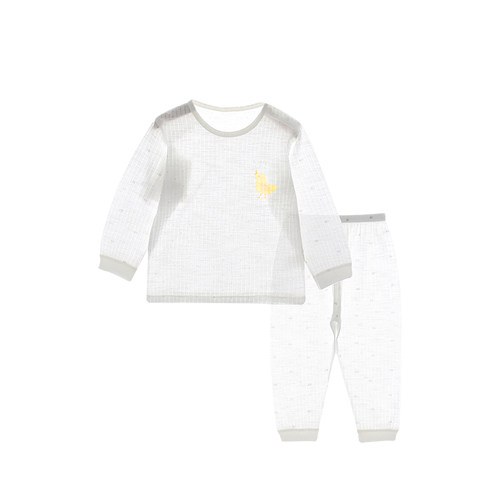 儿童睡衣夏季薄款纯棉婴儿内衣套装男童家居服女童宝宝空调服长袖