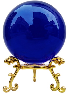 源头好货-纯手工彩色水晶球摆件