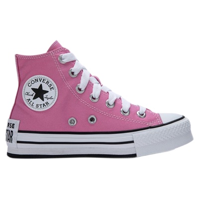 匡威女子粉色厚底增高休闲帆布鞋