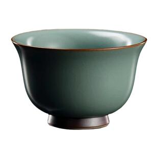 容山堂天青汝窑茶杯主人杯单杯功夫茶杯高端个人专用品茗杯茶盏