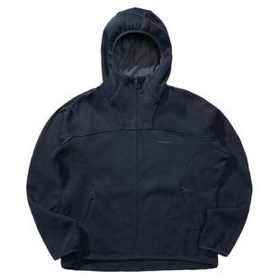 瞬时山野Monterest户外5A抗菌刺绣logo连帽粗针抓绒加绒开衫卫衣