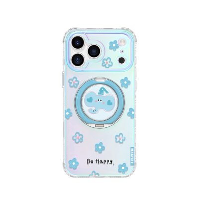 ZHIZHE×大象花园适用苹果17Promax手机壳新款Lo9带支架iPhone16Pro保护套ip15高级14支点可爱13pm好看女