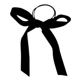 韩国ins天鹅绒蝴蝶结头饰 发绳皮筋女扎头低马尾发饰女2025新款