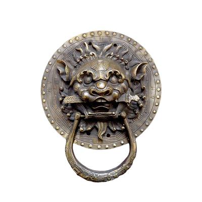 仿古兽头门环拉手仿古狮头睚眦