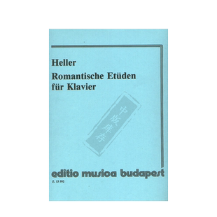 海勒浪漫练习曲 钢琴独奏 布达佩斯原版进口乐谱书 Heller Stephen Romantic Studies for Piano Z13592