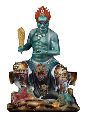 面燃大士佛像汉白玉普渡焦面面然鬼王菩萨神像焰口家用摆件监斋