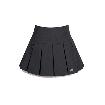 高腰显瘦a字花铃太太半身短裙