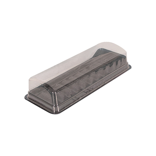 蛋糕卷包装盒烘焙面包梯形切片盒一次性寿司瑞士西点打包切块盒子