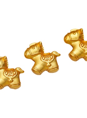 沙金小马通孔马上有钱隔珠配珠