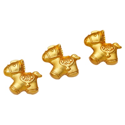 沙金小马通孔马上有钱隔珠配珠