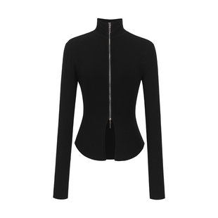 无以幻象 x 陈太太CHENTAITAI 前后两穿拉链高领长袖打底衫