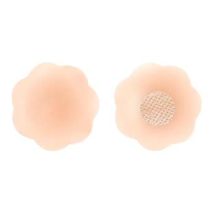 弗利少女胸贴花瓣硅胶肤色隐形乳头防露凸点文胸贴可重复使用乳贴