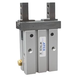 气动手指气缸夹爪HFZ/HFK6/10/16/20/25/32/40平行夹具气爪HFSZ