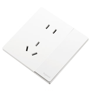 罗格朗开关插座面板墙壁家用维翼白色16a空调一开5斜五孔86型套装