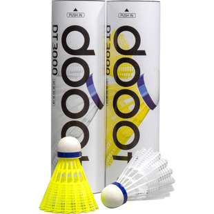 dooot道特飞行稳定超耐打不易烂防风室外训练6只装尼龙球羽毛球