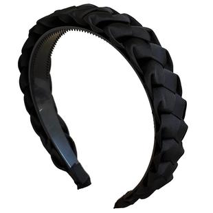 麻花辫子高颅顶发箍女头箍压发卡发捆头饰高级感洋气时尚成人气质